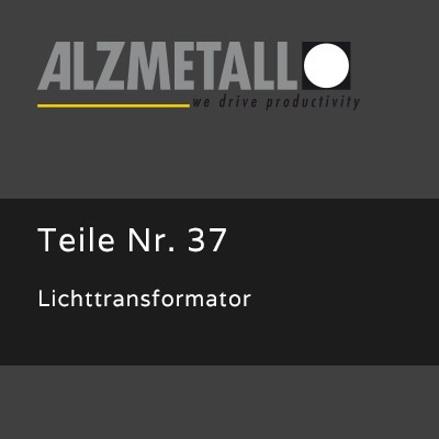Lichttransformator als Option für Alzmetall RFT 2