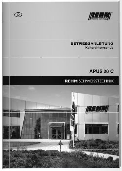 Download der Rehm Betriebsanleitung für Apus 20 C 